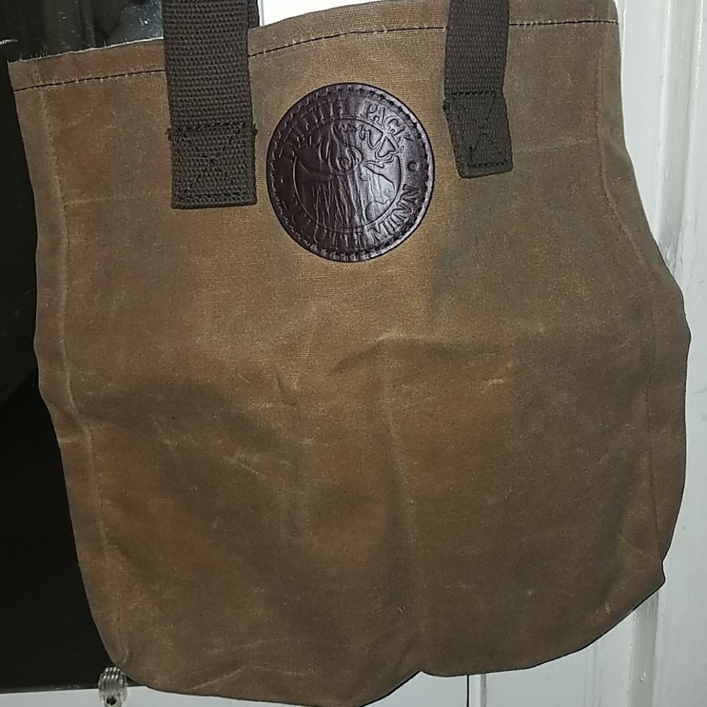 Duluth Pack waxed canvas tote